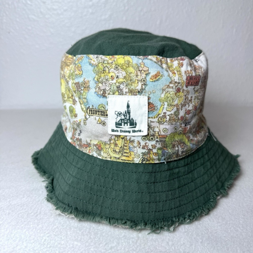 Walt Disney World 50th Vault Collection Park Map Print Reversible Bucket Hat